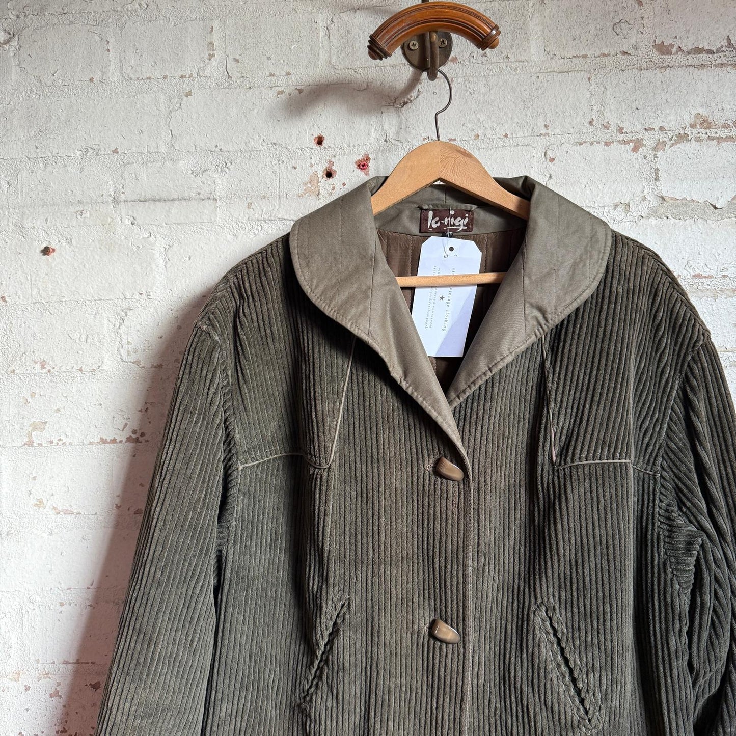 1980s Dark Green Corduroy Jacket