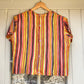 Unique Satin Stripe Top