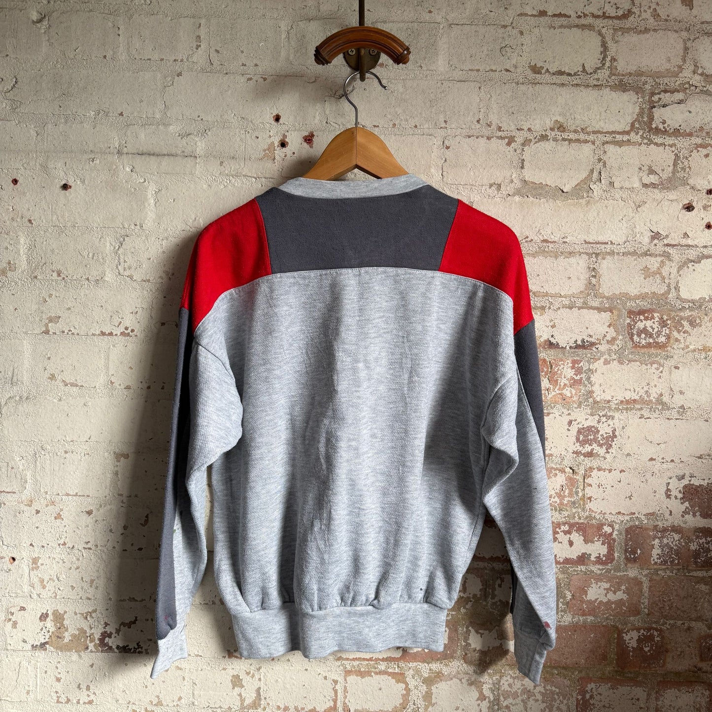 1980s Grey Trefoil Adidas Sweatshirt