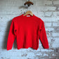 1980s Orange / Red Knitted Jumper