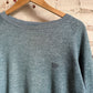 1970s Distressed Turquoise Falmers Raglan Sweatshirt