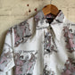 1970s Graphic Dagger Collar Long Sleeve Shirt