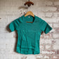 1970s Turquoise Cotton Blank T-Shirt