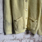 1970s Yellow Knitted Cardigan Jumper