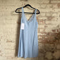 1970s Blue St Michaels Nightie Slip Dress