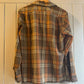 1950s Brown Checkered McGregor Loop Collar Shirt