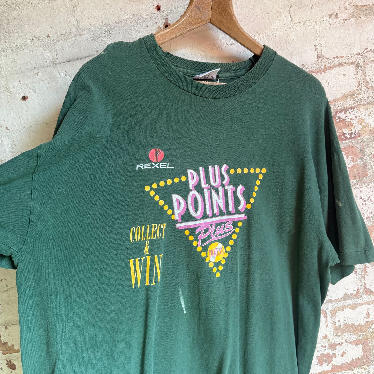 1990s Dark Green Graphic Bingo Tour T-Shirt