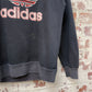1980s Black Graphic Adidas Sweatshirt