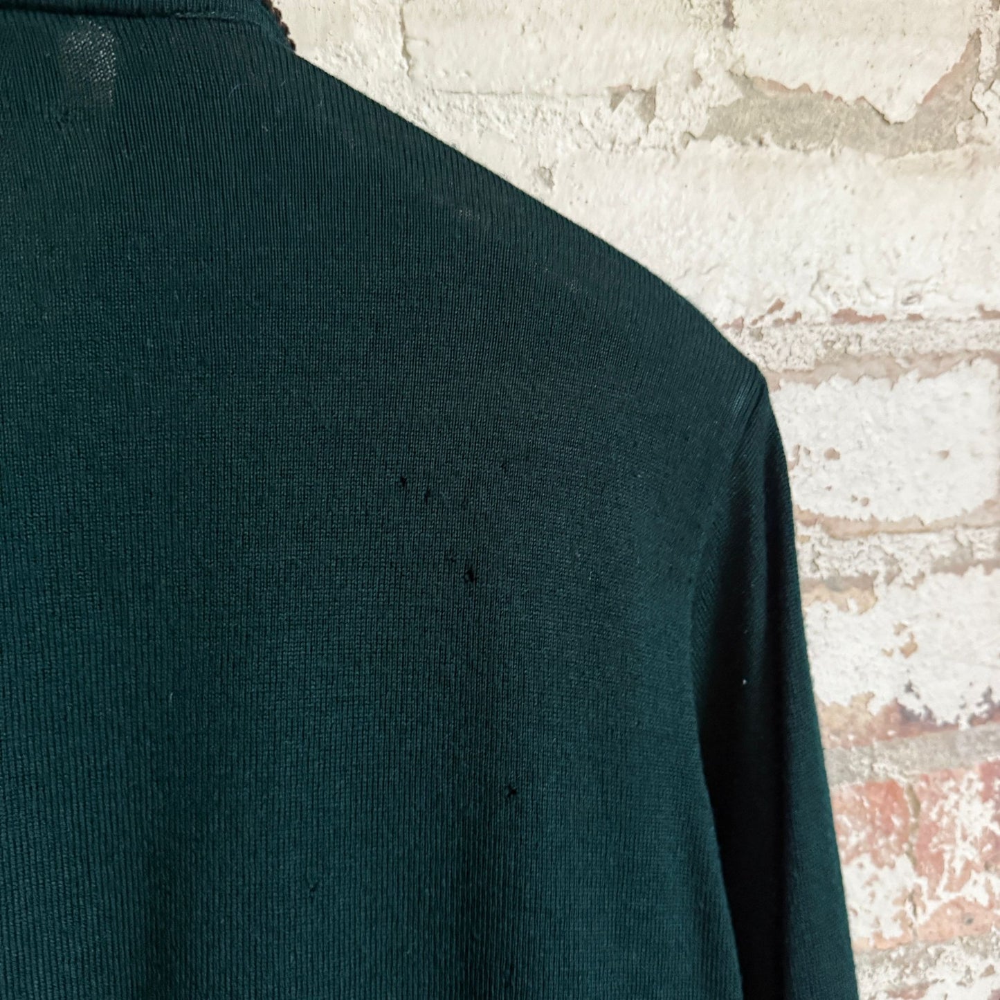 1970s Green Corduroy Knitted Italian Knitted Cardigan shirt