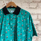 1980s Green Graphic Polo Shirt