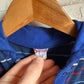 1960s Blue Distressed Striped British Polo Shirt Top