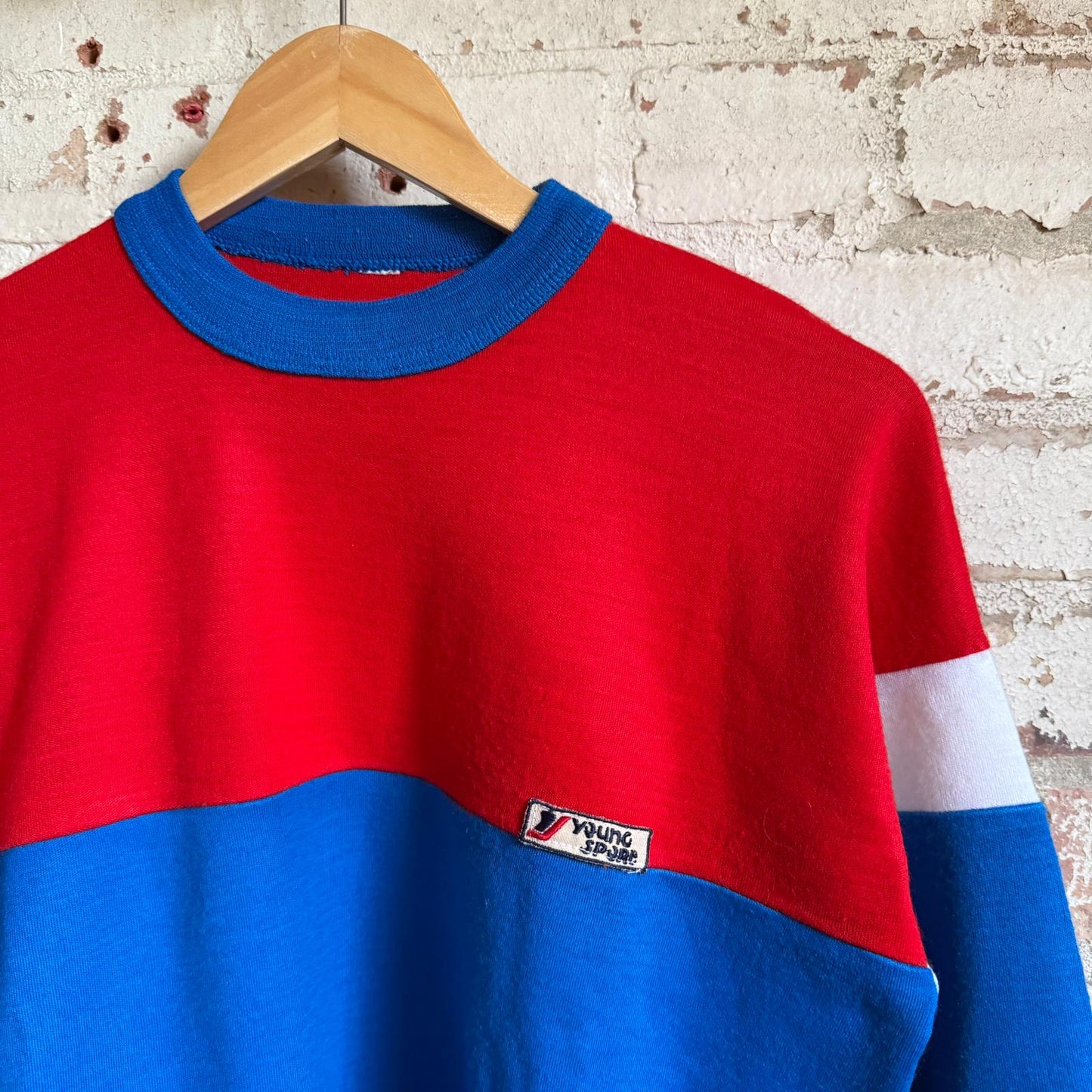 1980s Block Colour Young Sport Sweatshirt