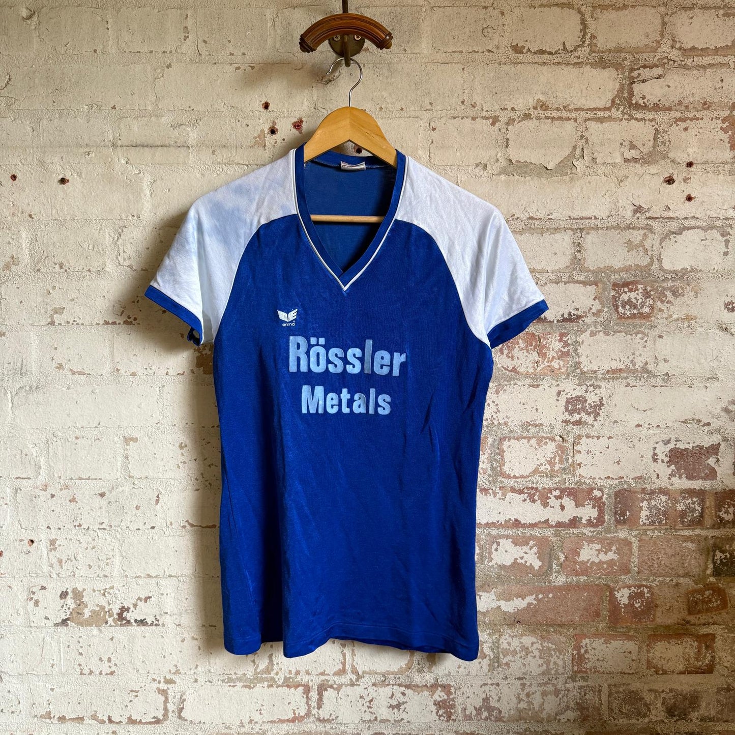 1980s Blue Graphic Football t-Shirt