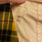 1960s Yellow British Tartan Waistcoat