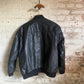 1980s Black Leather Bomber Jacket