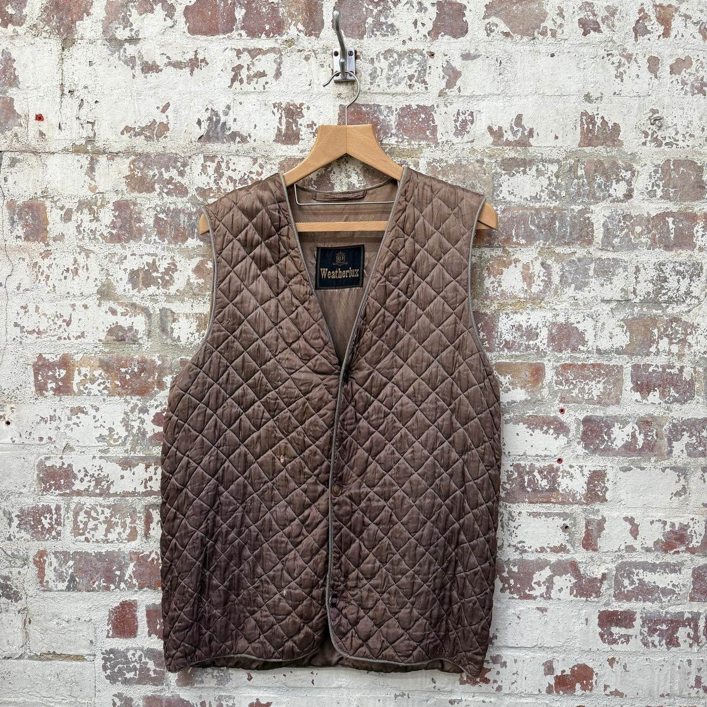 1940s British Satin Quilt Gilet Jacket