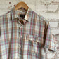 1970s Beige Checked Pocket Shirt