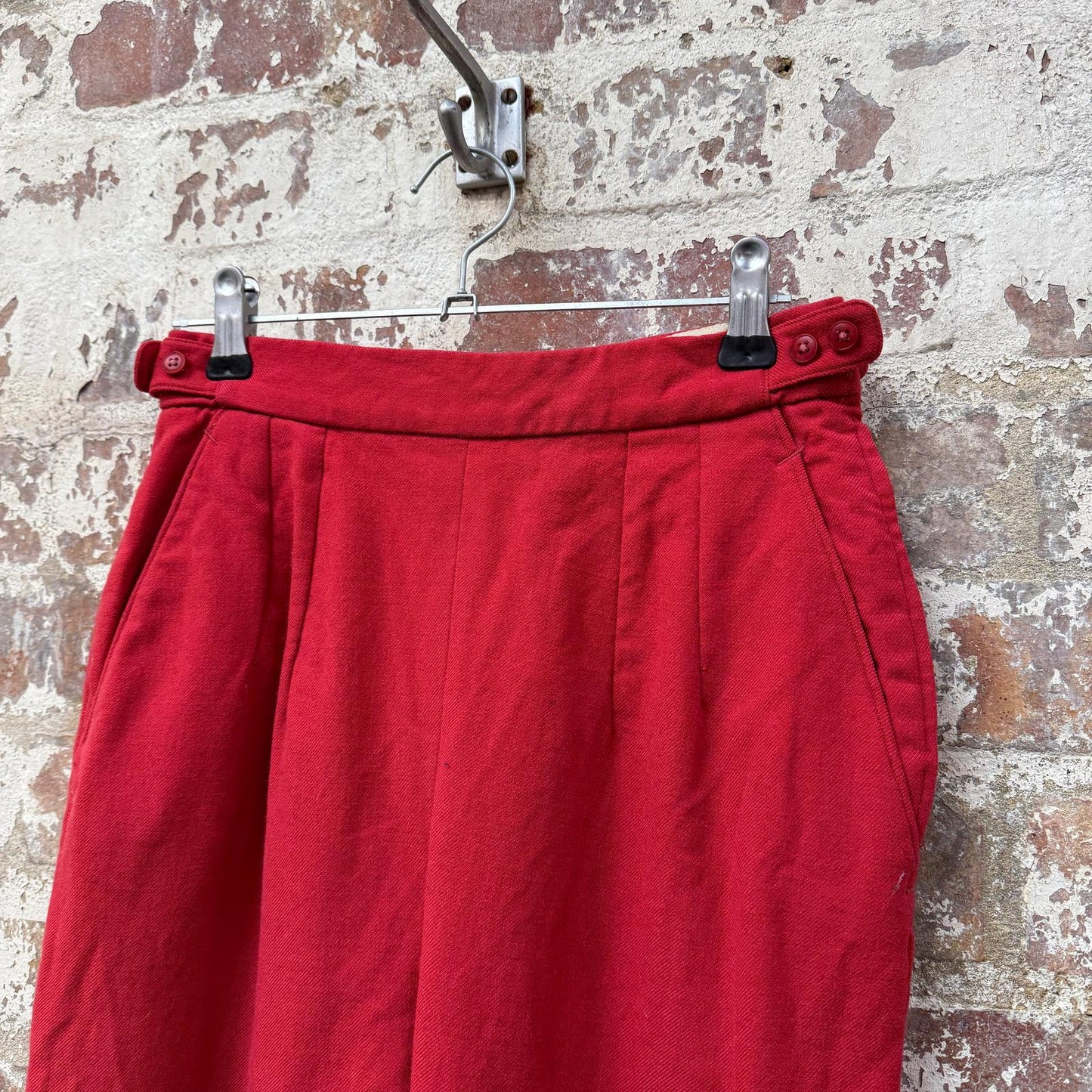 1960s Red Wool Simpson Trousers