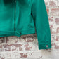 1970s Green Biker Style Cropped Jacket