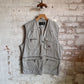 1990s Beige Tactical Fishing Gilet  Jacket