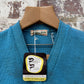 1950s Blue Wool Knitted Jumper