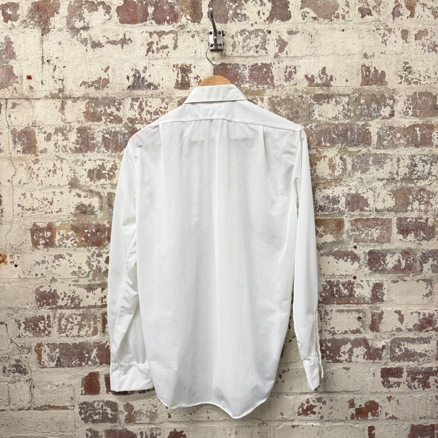 1960s White British Button Up Formal Shirt