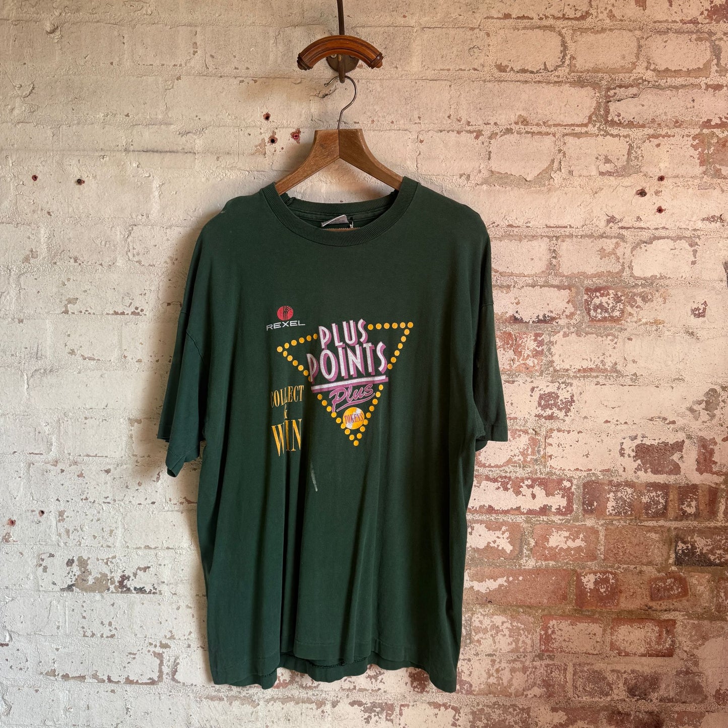 1990s Dark Green Graphic Bingo Tour T-Shirt