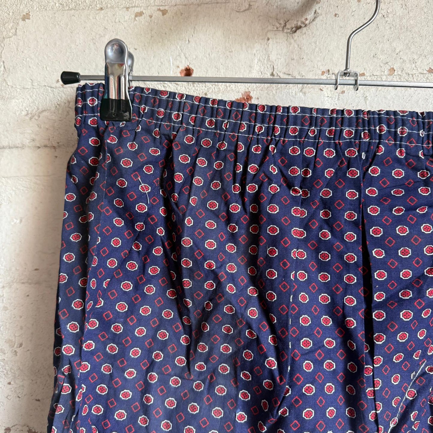 1980s Navy Cotton Boxer Shorts