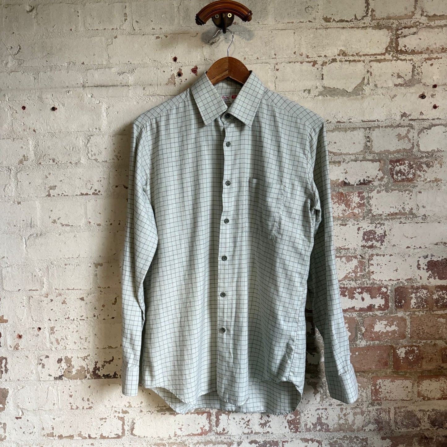 1980s Green Checkered St Michaels Shirt