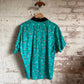 1980s Green Graphic Polo Shirt