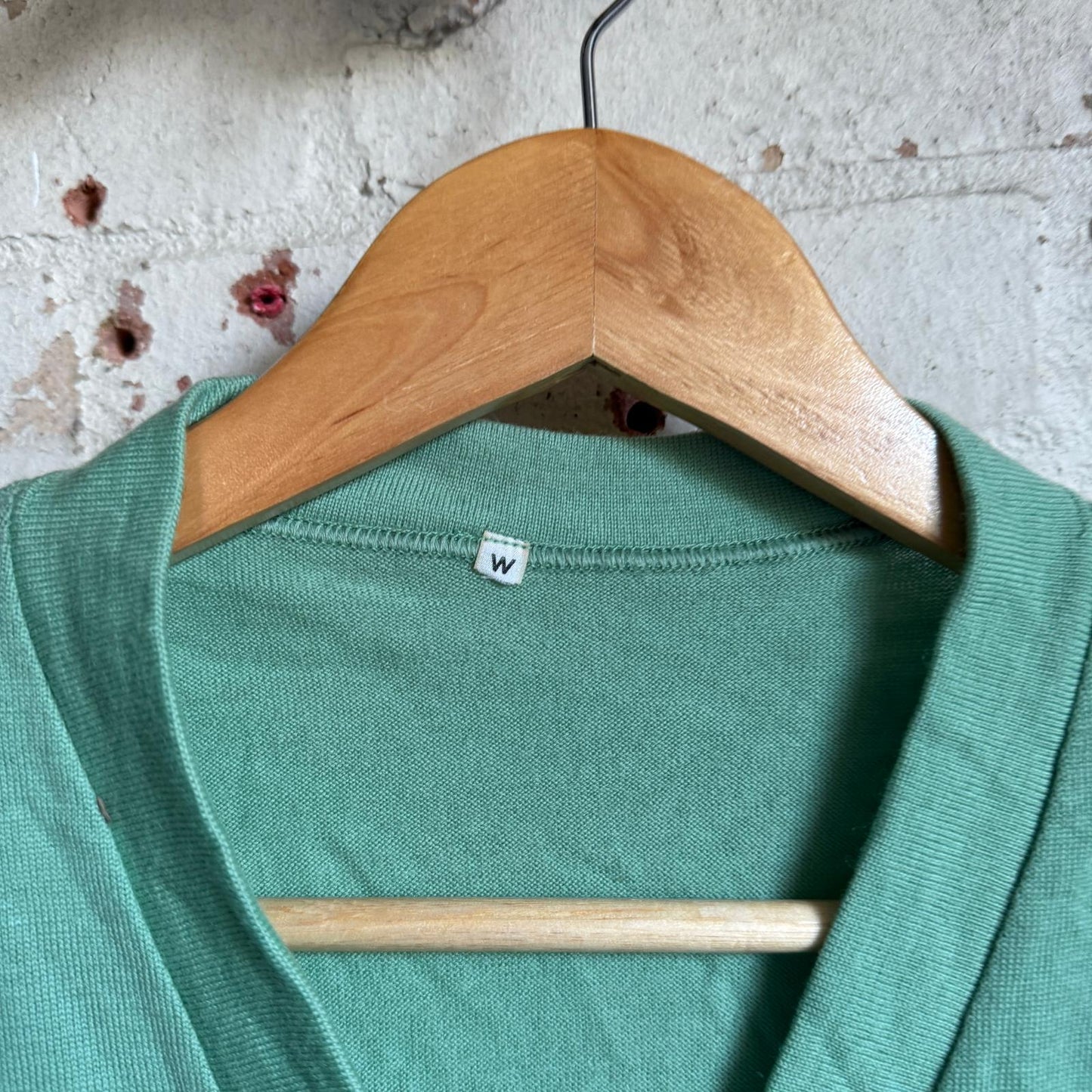 1950s Green Knitted Wool Unusual T-Shirt Top
