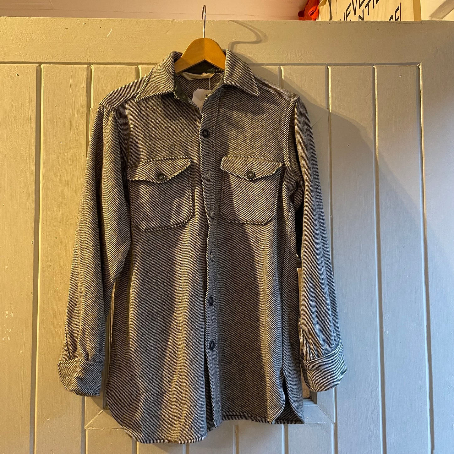 1960s Grey Wool Over Shirt