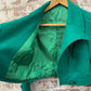 1970s Green Biker Style Cropped Jacket