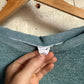 1970s Distressed Turquoise Falmers Raglan Sweatshirt
