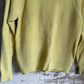 1960s British Yellow Knitted Roll Neck Jumper