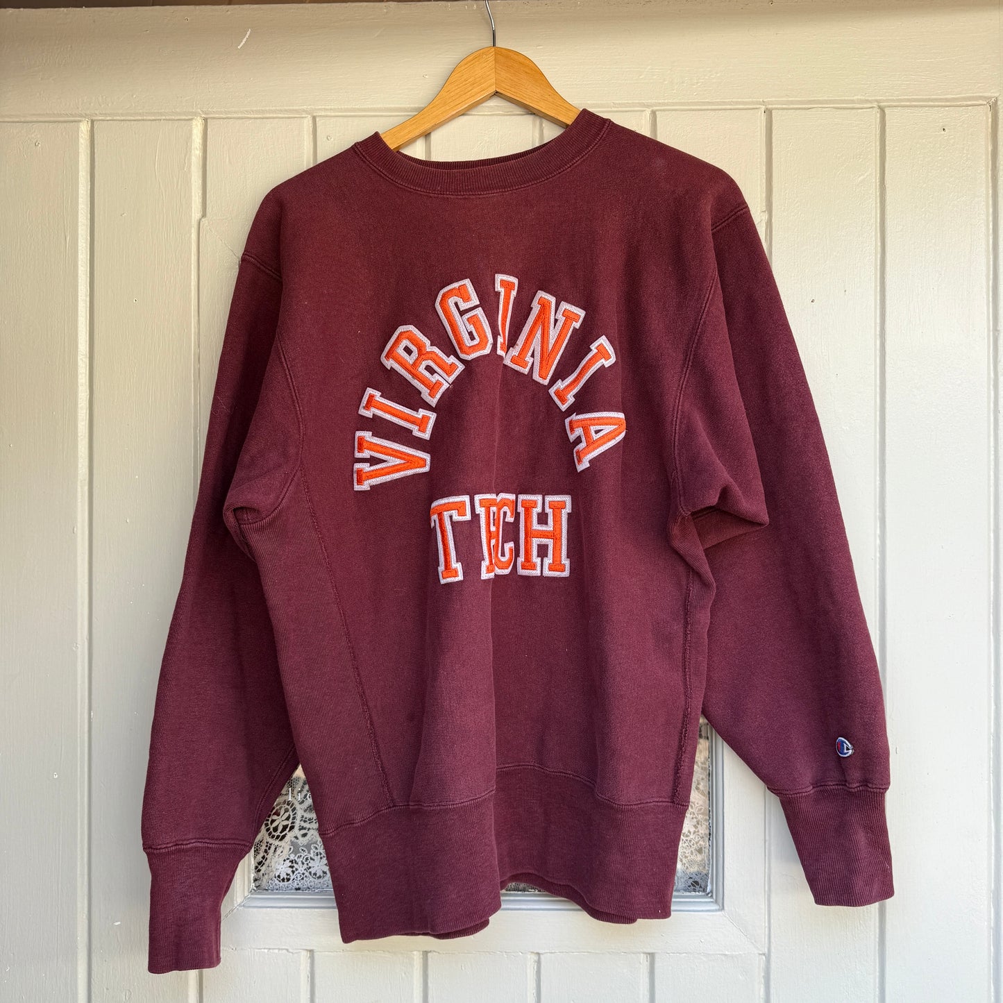 1990s Maroon Champion College Reverse Weave Sweatshirt