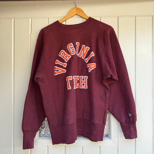 1990s Maroon Champion College Reverse Weave Sweatshirt