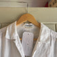 1980s White Jaeger Linen Shirt