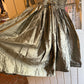1940s Gold Nora Bradley Evening Dress