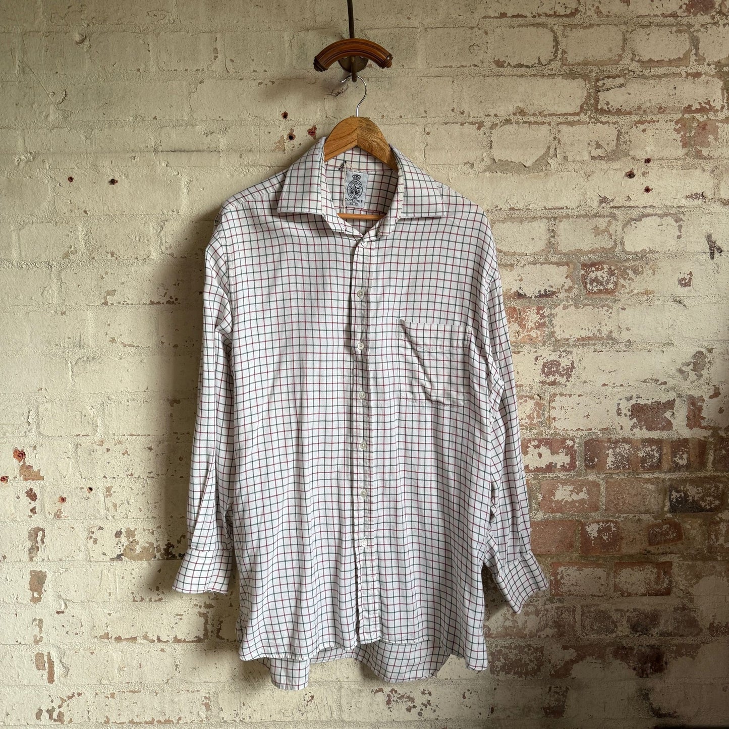 1990s White Cordings Button Shirt