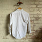 1950s White British Cotton Formal Shirt