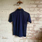 1960s Navy Mesh Knitted Italian Shirt
