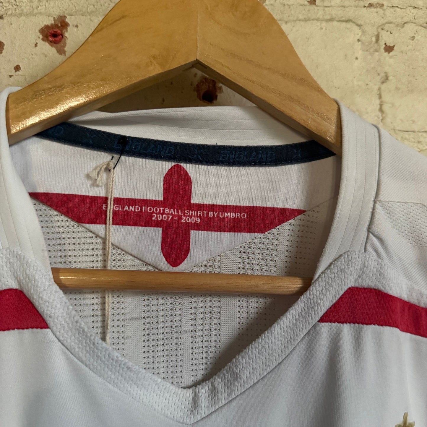 2008-2010 White Umbro England Football Shirt