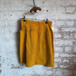 1980s Mustard Yellow Corduroy Skirt