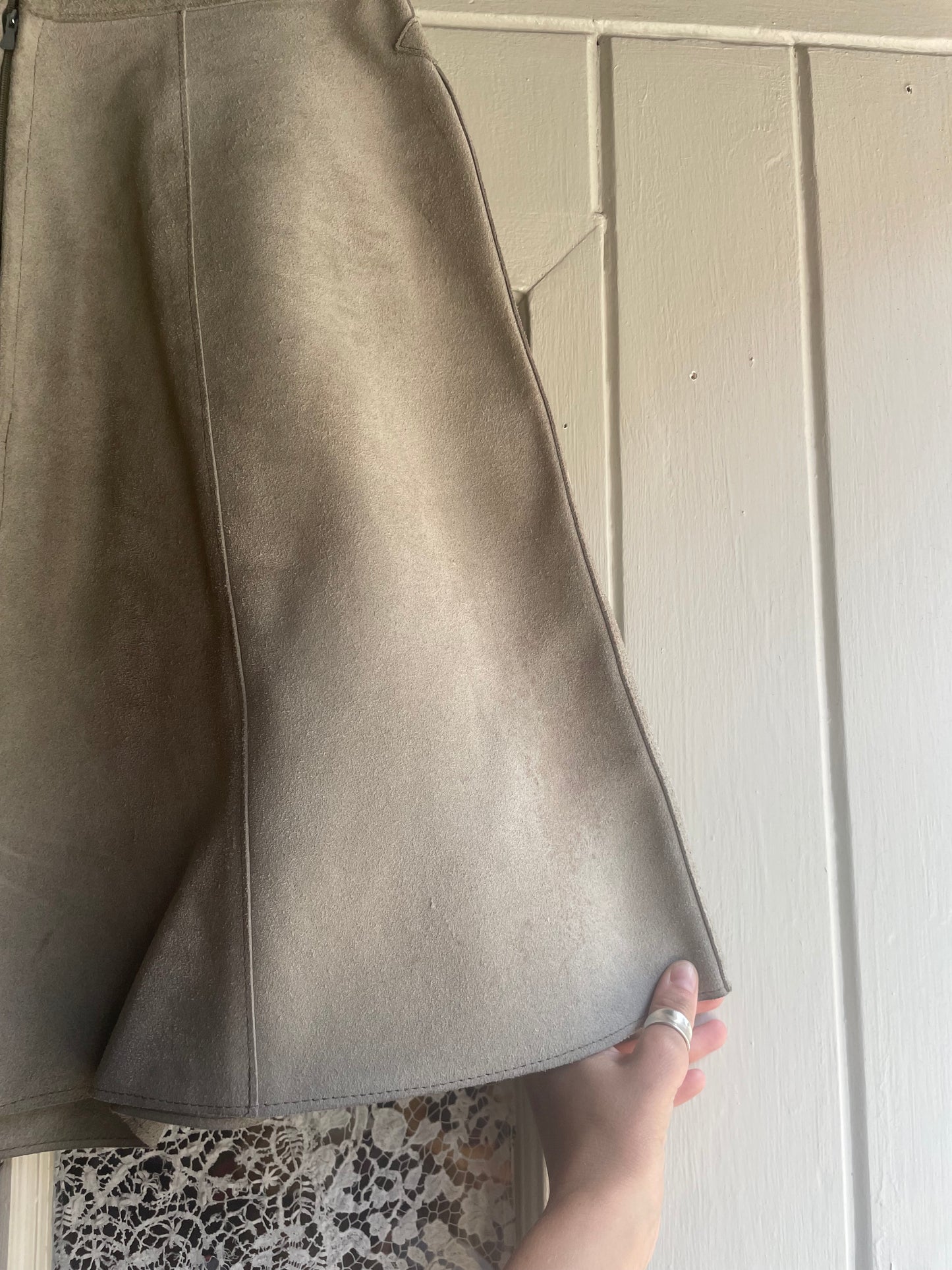 1970s Suede Two Piece