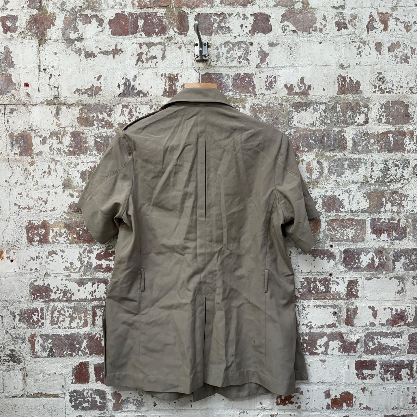 1970s Beige British Military RAF Shirt