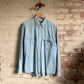 1980s Light Blue Cotton Button Shirt