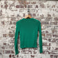 1970s Green Knitted Cotton Jumper