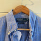 1990s Blue Checkered Ralph Lauren Button Shirt