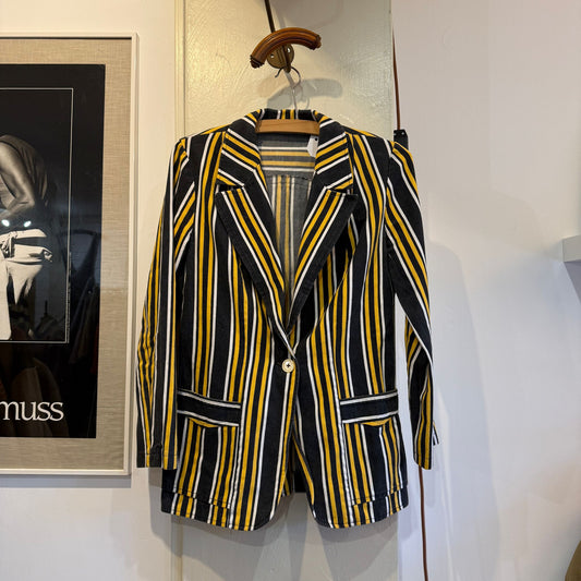 1960s Navy Striped Modessa Blazer Jacket